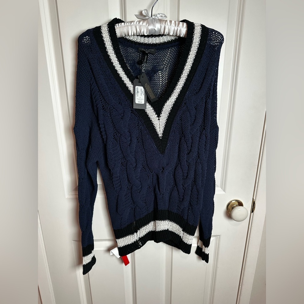 Rag & Bone navy and Black and white Knit Sweater - Picture 5 of 9
